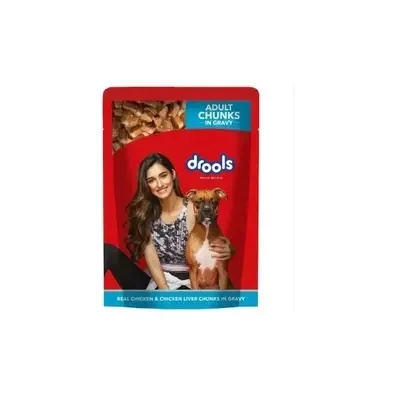 DROOLS 150 GRM CHICKEN & GRAVY CHUNKS PACK OF 15