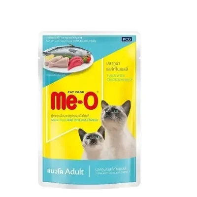 ME O ADULT TUNA WITH CHICKEN GRAVY 80 GRM PACK OF 12